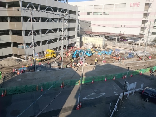 二俣川駅南口再開発工事−２ 20180212.JPG